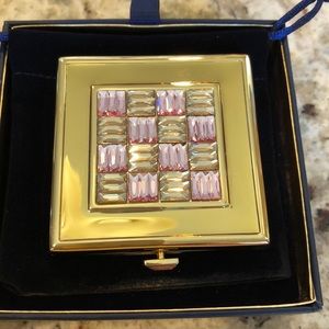 NIB Estee Lauder jeweled checkerboard compact